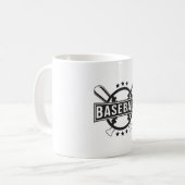 捕手野球スポーツ投手贈呈おもしろいアイディア コーヒーマグカップ (正面左)