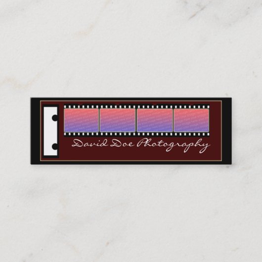 捕獲されたイメージ スキニー名刺 (正面)