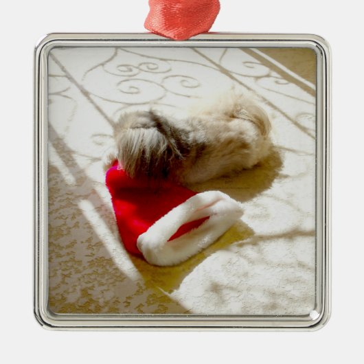 捕獲されたサンタ メタルオーナメント (正面)