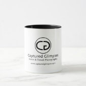 捕獲された一見の写真撮影11oz。 信号器のマグ マグカップ (中央)