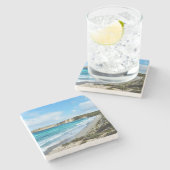 「捕獲された美しい:象徴的な海岸線カンガルー島 ストーンコースター (横)