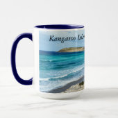 「捕獲された美しい:象徴的な海岸線カンガルー島 マグカップ (左)