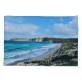 「捕獲された美しい：象徴的な海岸線カンガルー島 枕カバー (裏面-左)