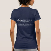 捕獲される前部か背部愛 Tシャツ (裏面)