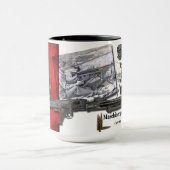 "捕獲される1942年のMaschinengewehr MG 42の機関銃" マグカップ (中央)