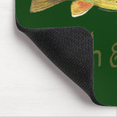 捕獲物および解放の魚釣り マウスパッド (コーナー)