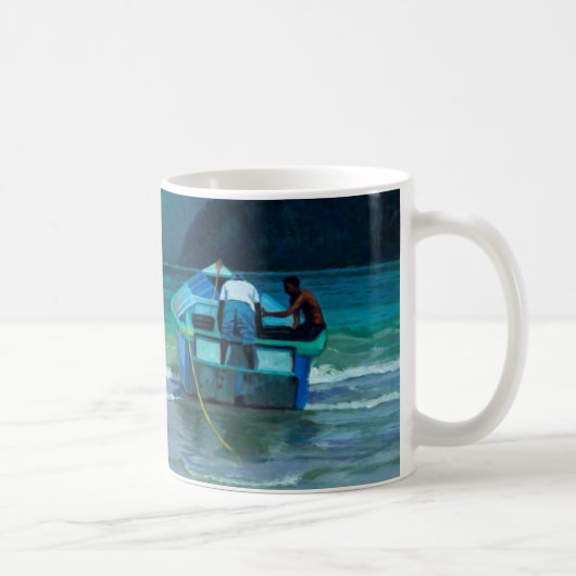 捕獲物の前 コーヒーマグカップ (右)