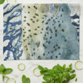 捕獲物及び解放の魚釣りのデザイン キッチンタオル (折り畳み)