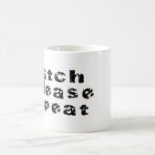 捕獲物解放の繰り返し コーヒーマグカップ (中央)