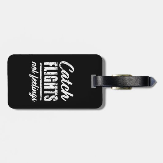 捕獲物飛行ない感覚のおもしろいな荷物のラベル ラゲッジタグ (裏面横)