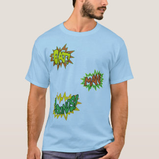 捕虜!!! こうもり!!! ブーム!!! 人!!! 音!!! Tシャツ