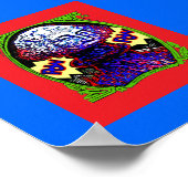 捕虜!!ポスタ吹ー・ブラック・レッド・ブルーchのお金 ポスター (角)