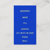 捕虜!! 名刺 (裏面)