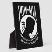 捕虜MIAアメリカ軍隊英雄捕虜 フォトプラーク (側面)