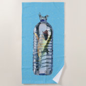 捕食者が捕獲される ビーチタオル (正面)