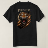 捕食者と美しい。 Tシャツ (デザイン裏面)