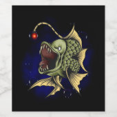 捕食魚 ワインラベル (シングルラベル)