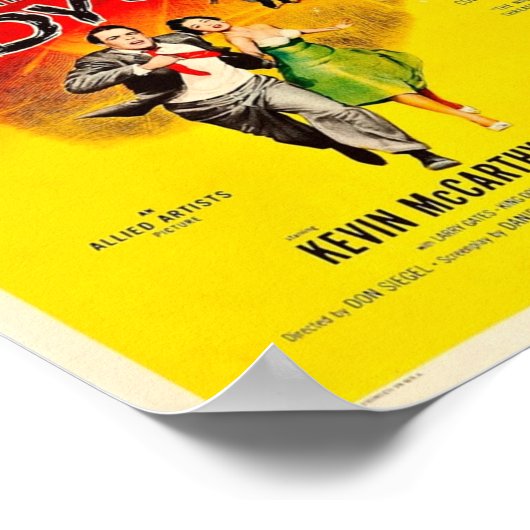 捕鯨者の体侵入 ポスター (角)