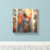 捜し求め求め求めれば見つけ得る キャンバスプリント (インサイチュ (ウッドフロア))