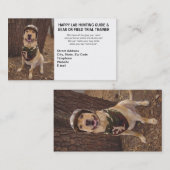 捜すか、またはキャンプガイド及びギアまたは実地試験のトレーナー 名刺 (正面/裏面)