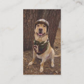 捜すか、またはキャンプガイド及びギアまたは実地試験のトレーナー 名刺 (裏面)