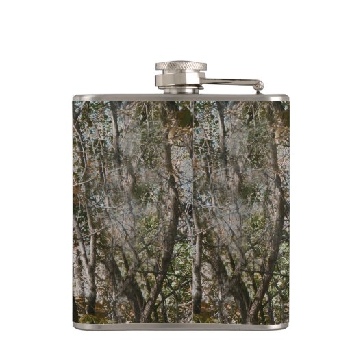 捜すか、または採取する森林木の迷彩柄のカムフラージュの自然 フラスク (裏面)