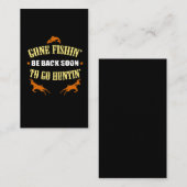 捜すことを愛するハンターのための魚釣りの狩りのギフト 名刺 (正面/裏面)