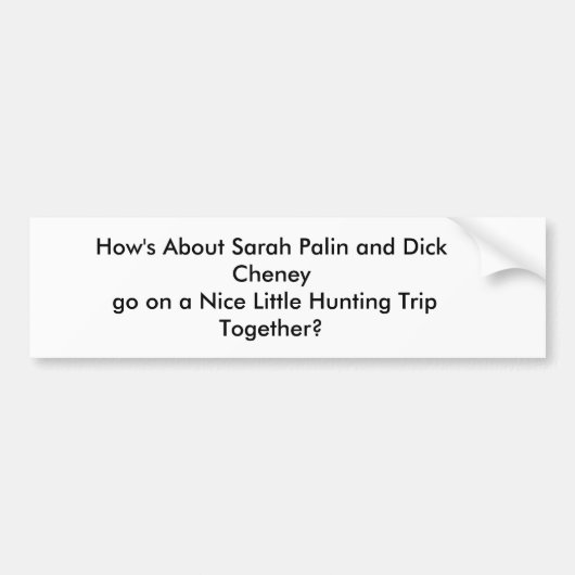 捜すバンパーステッカー バンパーステッカー (正面)