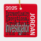 捜査官の超常的カスタム セラミックオーナメント (正面)