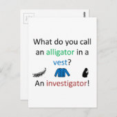 捜査官ジョーク ポストカード (正面/裏面)