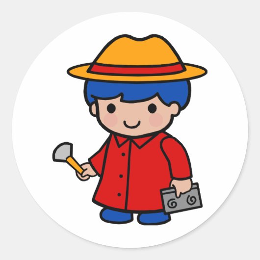 捜査少年 ラウンドシール (正面)