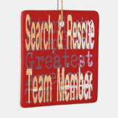 捜索救助チームのメンバーの非常識 セラミックオーナメント (右)