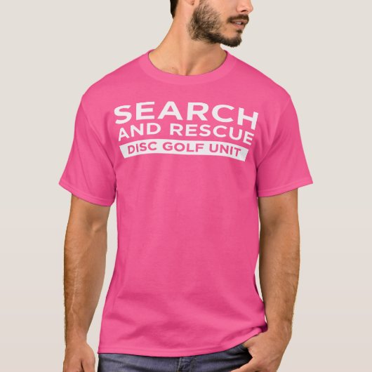 捜索救助用ディスクゴルフユニッおもしろいト皮肉 Tシャツ (正面)