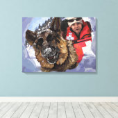 捜索救助 キャンバスプリント (インサイチュ (ウッドフロア))