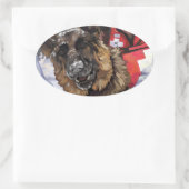 捜索救助 楕円形シール (バッグ)