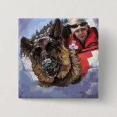 捜索救助 缶バッジ (正面)