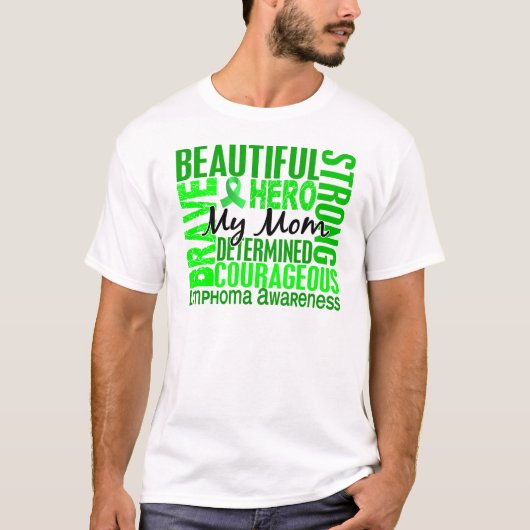 捧げ物の正方形のお母さんのリンパ腫 Tシャツ (正面)