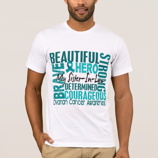 捧げ物の正方形の義理の姉妹の卵巣癌 Tシャツ (正面)