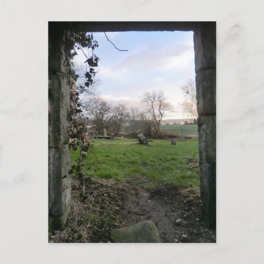 捨てられたキルクドアを通って一日の終わりを ポストカード (正面)