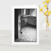 捨てられたグムーブーツのカード カード (黄色い花)