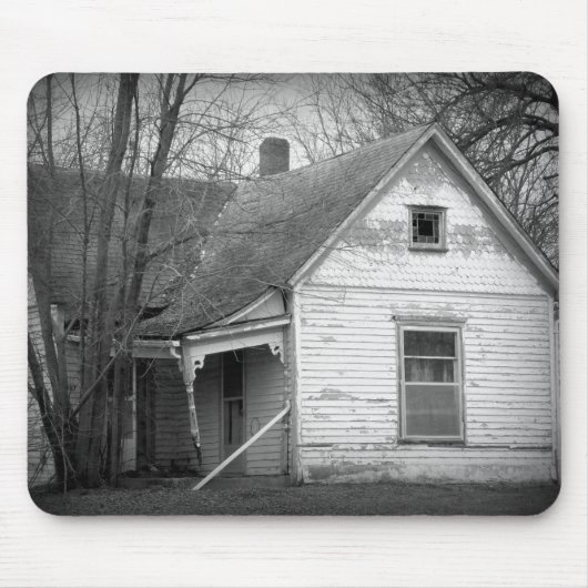 捨てられた家に落ちる マウスパッド (正面)