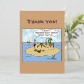 捨てられた島のおもしろいな漫画Woodturner サンキューカード (スタンド正面)