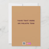 捨てられた島のおもしろいな漫画Woodturner サンキューカード (裏面)