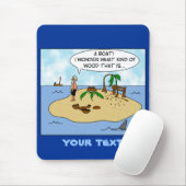 捨てられた島のおもしろいな漫画Woodturner マウスパッド (マウス)