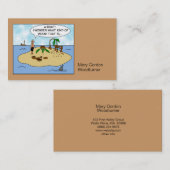 捨てられた島のおもしろいな漫画Woodturner 名刺 (正面/裏面)