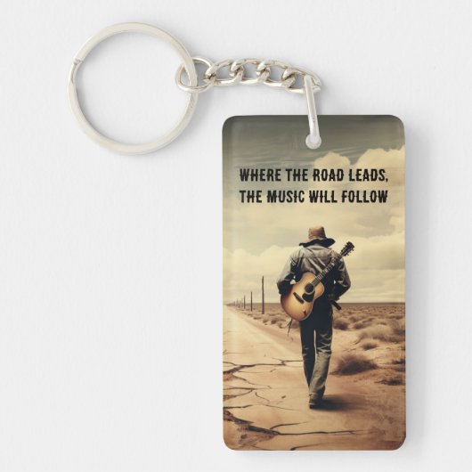 捨てられた調和。音楽は後を追 キーホルダー (正面)