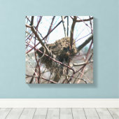 捨てられた鳥の巣春 キャンバスプリント (インサイチュ (ウッドフロア))