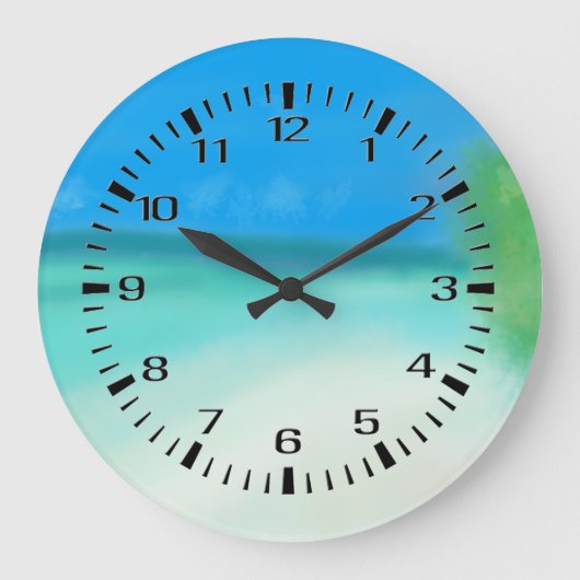 捨てビーチ壁時計 ラージ壁時計 (正面)
