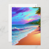 捨てビーチ砂波サニー シーズンポストカード (正面/裏面)