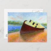 捨てボートはがき ポストカード (正面/裏面)